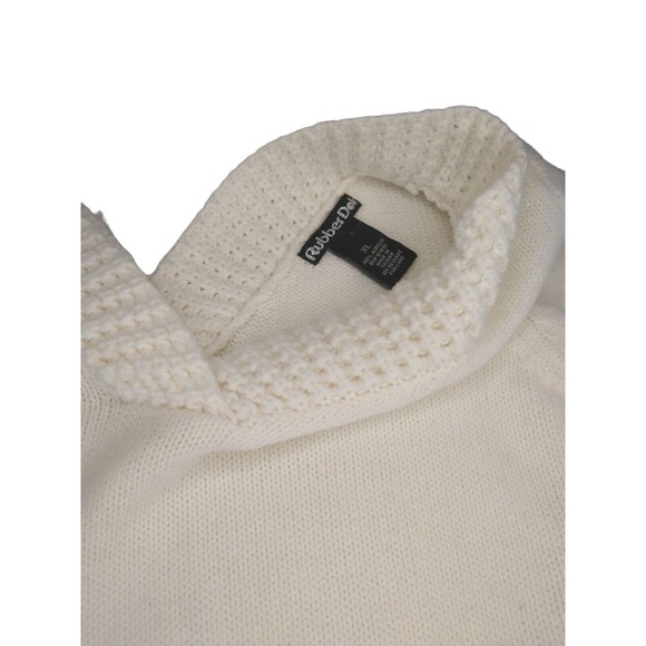 Y2K Rubber Doll V Neck Off Shoulder Knit Sweater - Picture 7 of 8